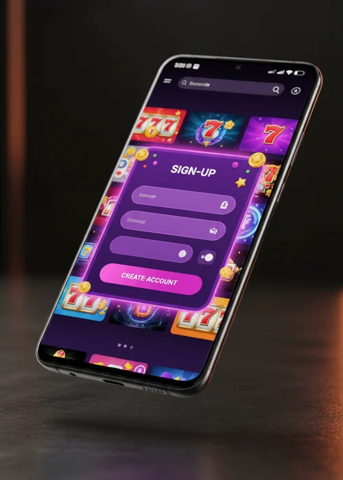 Interfaz de registro de Onexbet Casino mostrando el formulario de creación de cuenta y los pasos iniciales